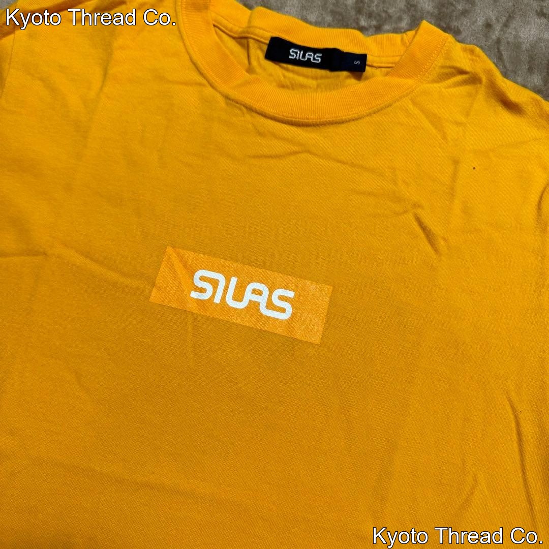 SILAS Yellow T-Shirt with Box Logo, Short-Sleeve, S Size gallery