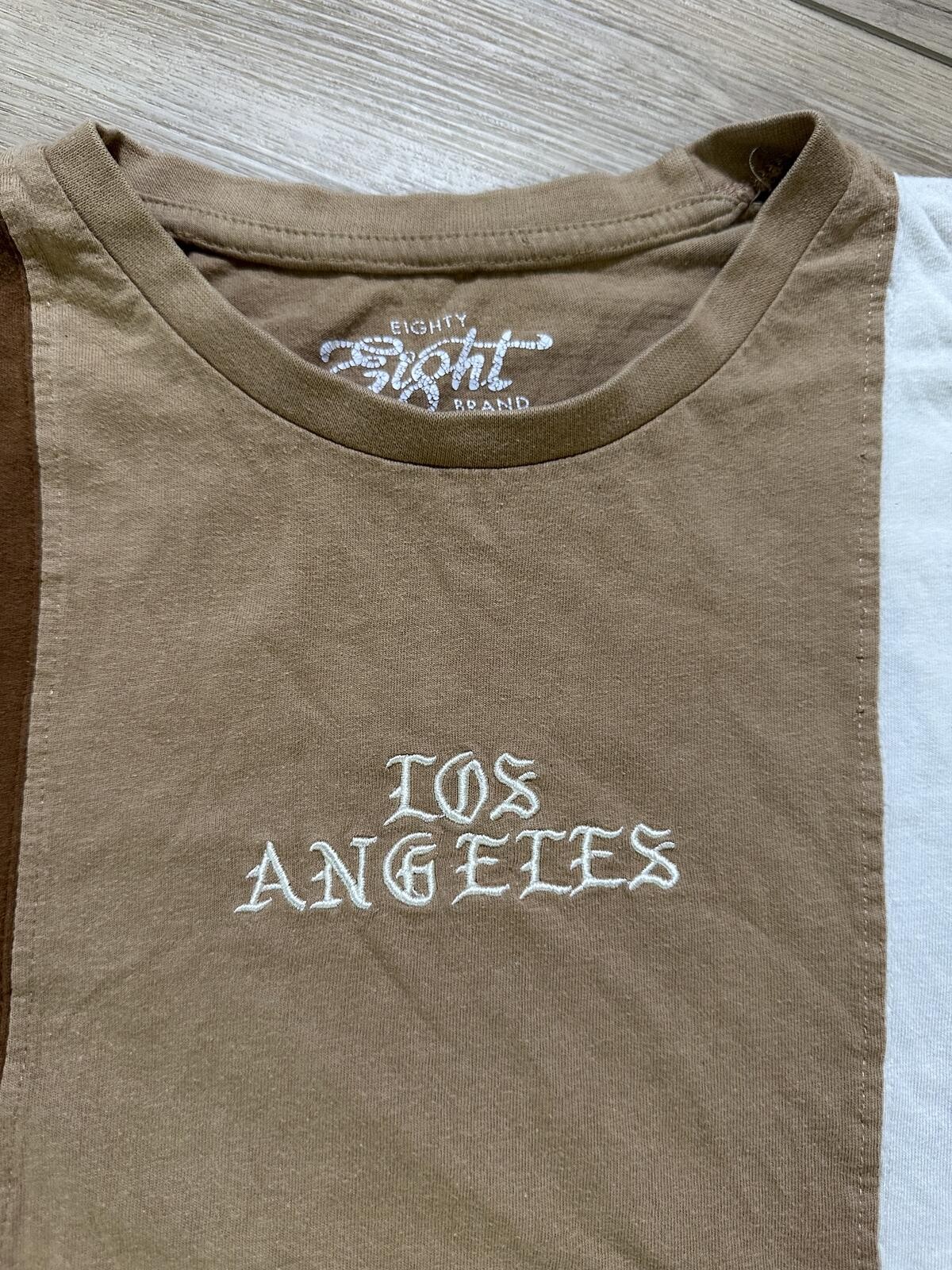Eighty Eight Los Angeles Colorblock Graphic T-Shirt Size Small gallery