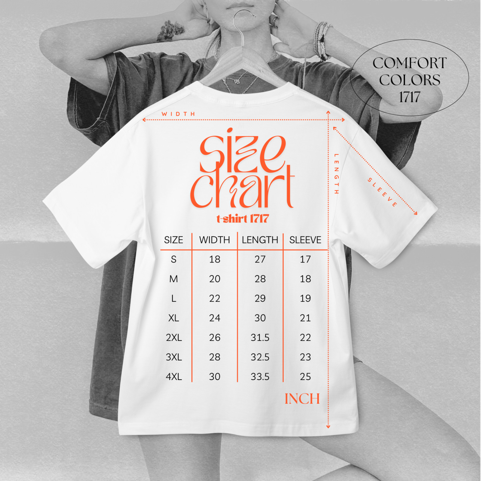 Comfort Colors C1717- Short Sleeve Graphic T-Shirt- White- Size XL gallery