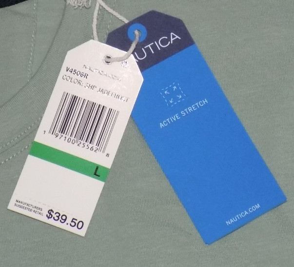 Nautica Men's Active Stretch Performance T-Shirts Jadefrost L New gallery