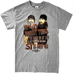 Duck Dynasty Uncle Si Dumb Things T Shirt MENS SMALL Gray AE TV Promo NWOT