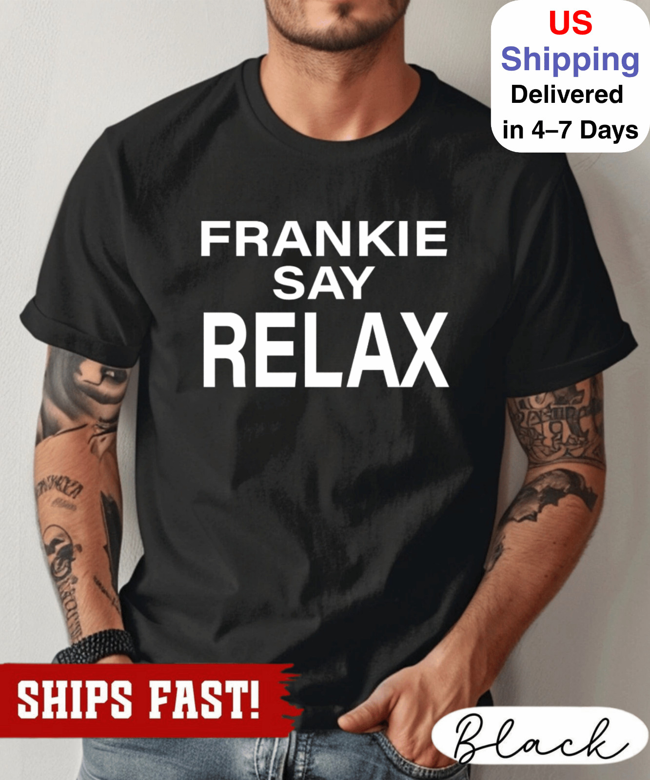 Frankie Say Relax T-Shirt, Gift For Him , Cute Graphic t-shirt gallery