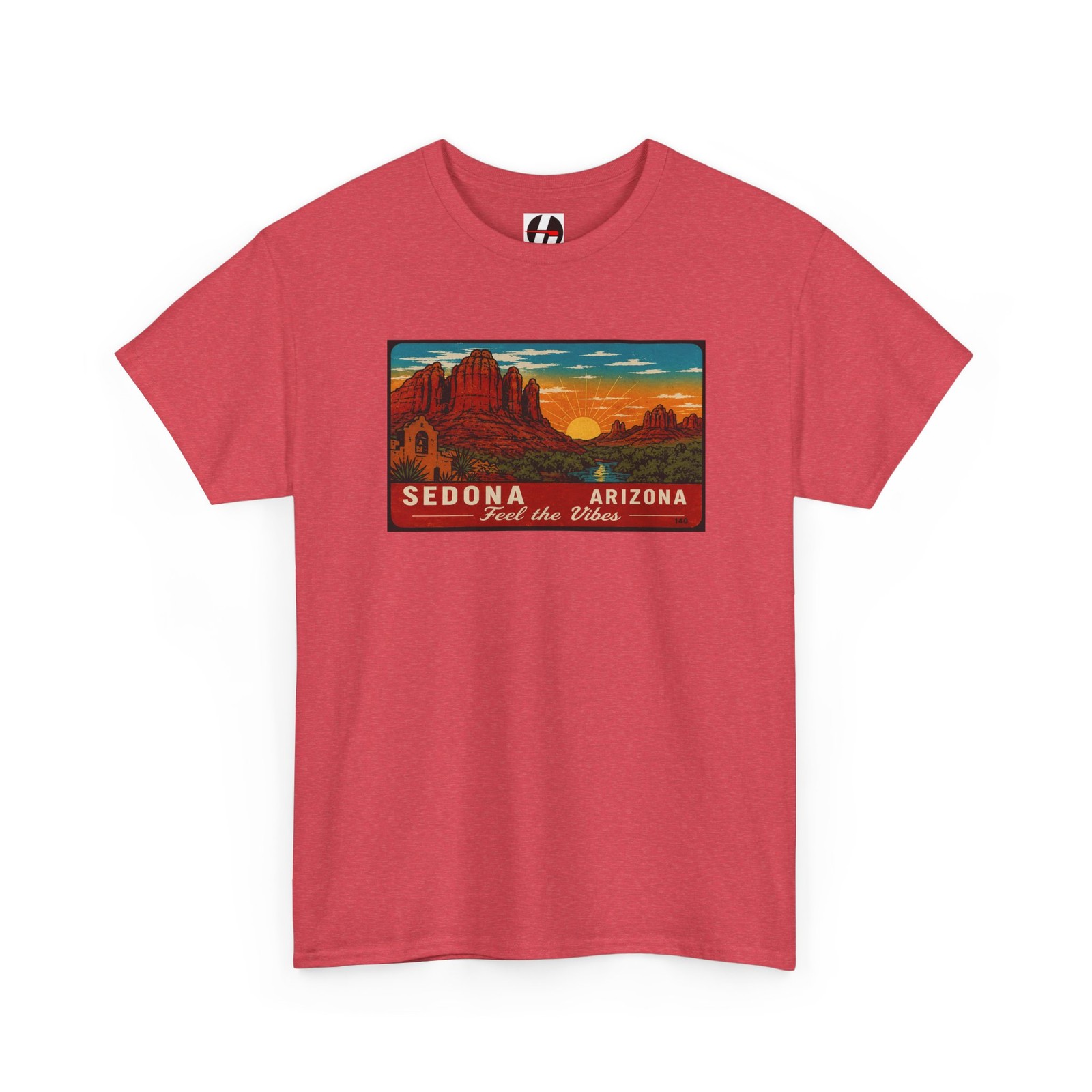 Sedona Arizona Desert Sunset Tee | Red Rock Landscape Travel Decal T-Shirt gallery