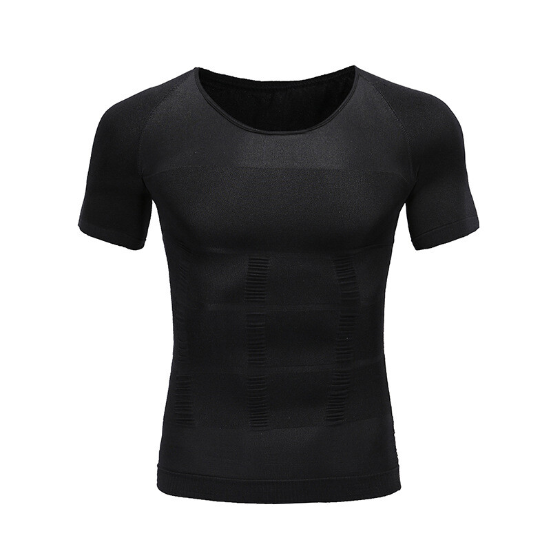 Men Body Slimming Tummy Shaper Underwear shapewear Waist Girdle T-Shirt Vest US gallery