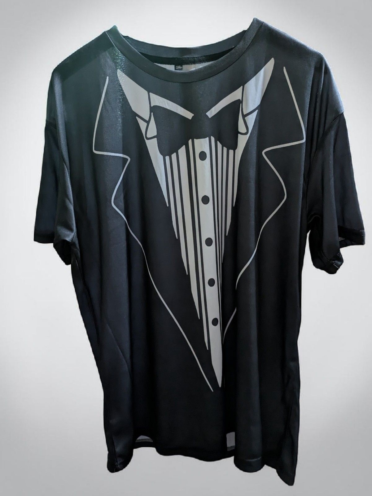 Funny Tuxedo Graphic Tee, Black Novelty T Shirt, Formal Costume Shirt gallery