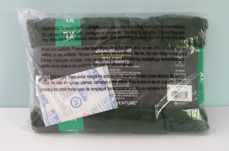 2-pack Eddie Bauer Men’s Motion Tee T-shirt, Size XL, Blue/ Green NEW & SEALED gallery