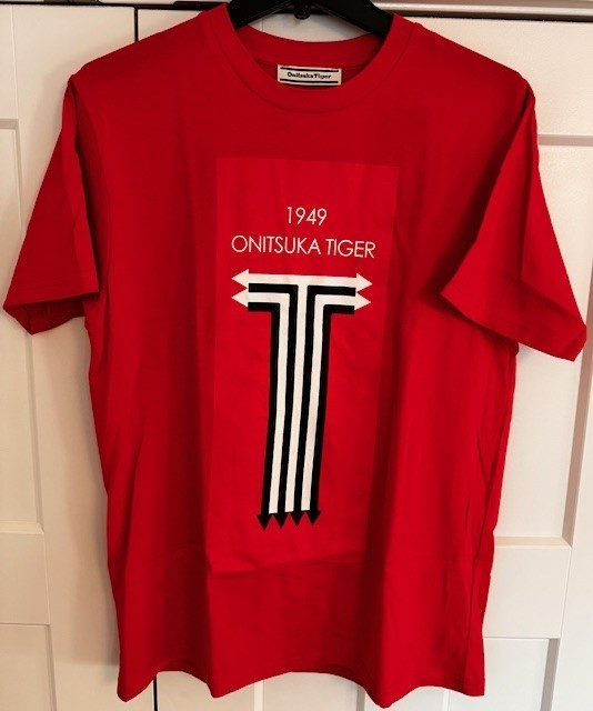 Onitsuka Tiger Graphic Tee T-Shirt New Logo Red – LARGE