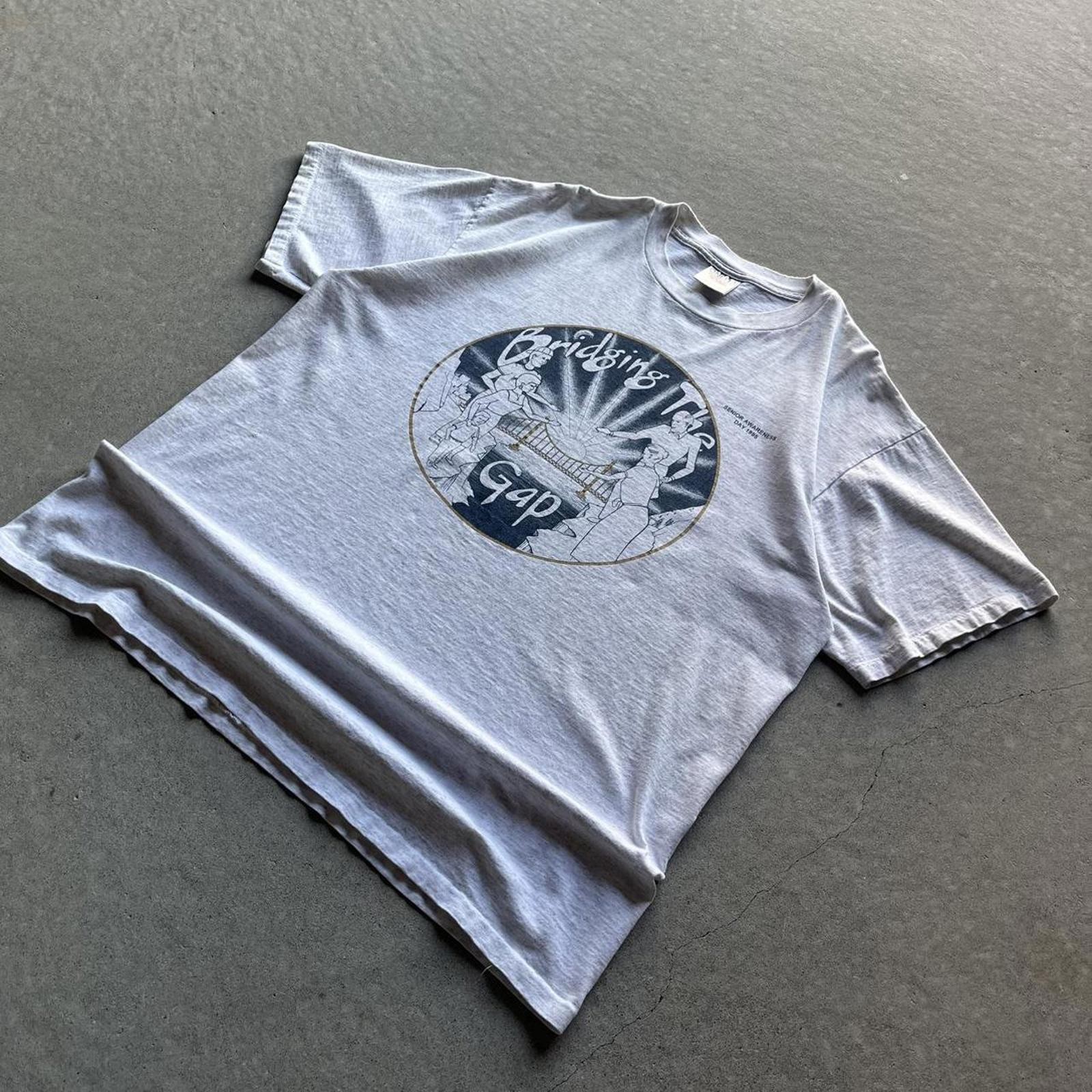 Vintage 1995 Bridging The Gap Senior Awareness Day T-Shirt gallery