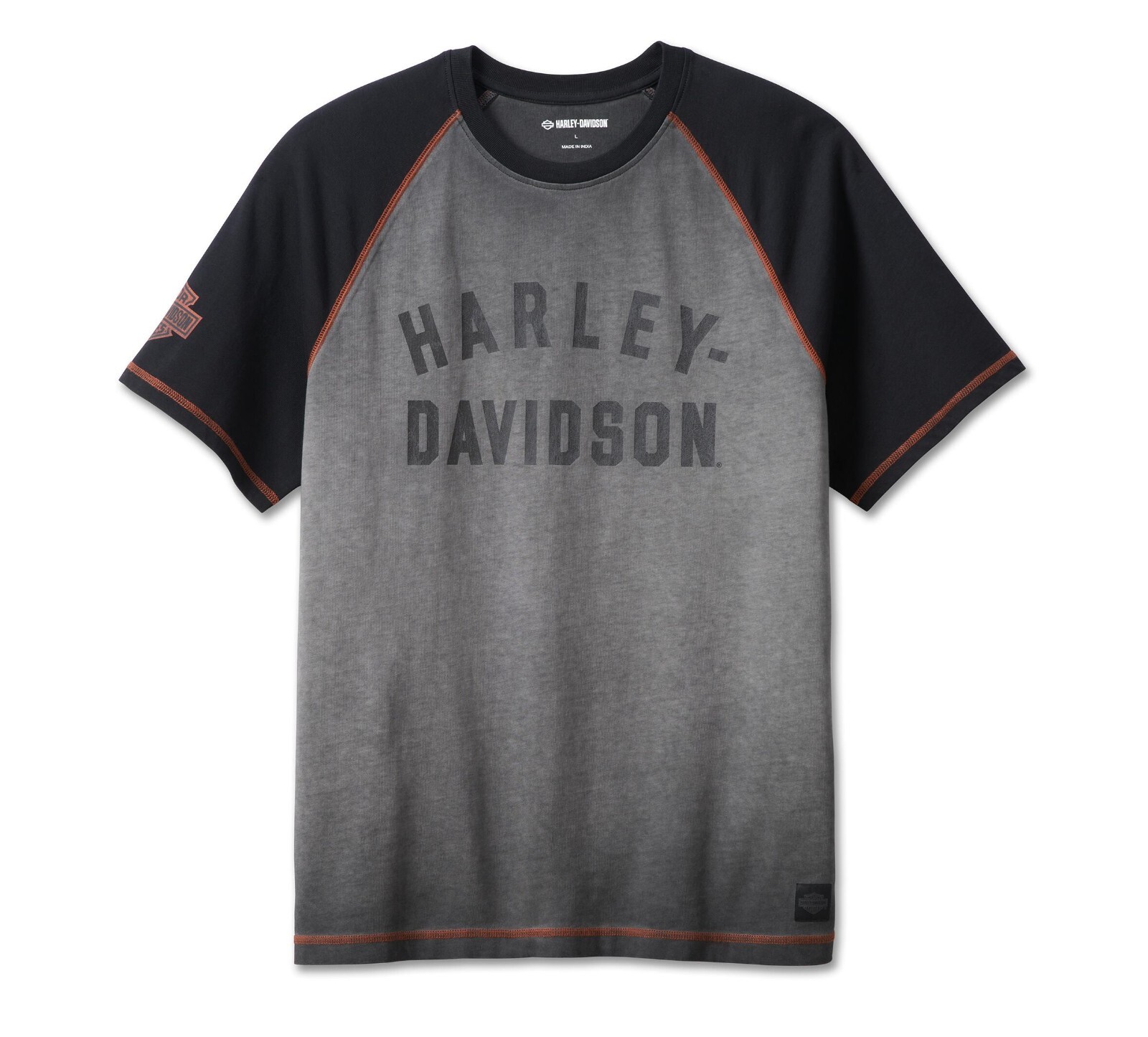 Harley-Davidson Men’s Iron Bond Raglan Tee, Gray – 99001-23VM
