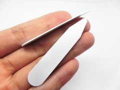 28 Pcs Plastic Collar Stays in Glass Bottle for Men’s Dress Shirts