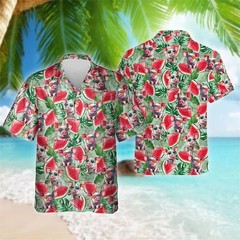 Mens Button Down Shirts Funny Cat Dog Graphic Shirt Novelty Ugly Gift