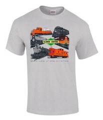 Illinois Central Collage Authentic Railroad Railroad T-Shirt Tee Shirt [60]