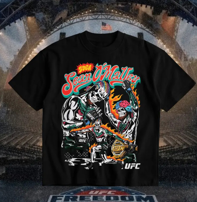 Sean O’Malley V2- Fighter Graphic Tee 4th of July , Made in USA, UFC Fan T-shirt