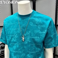 Men’s Premium Cotton Short Sleeve Tee Textured Casual Loose Fit Summer T-Shirt