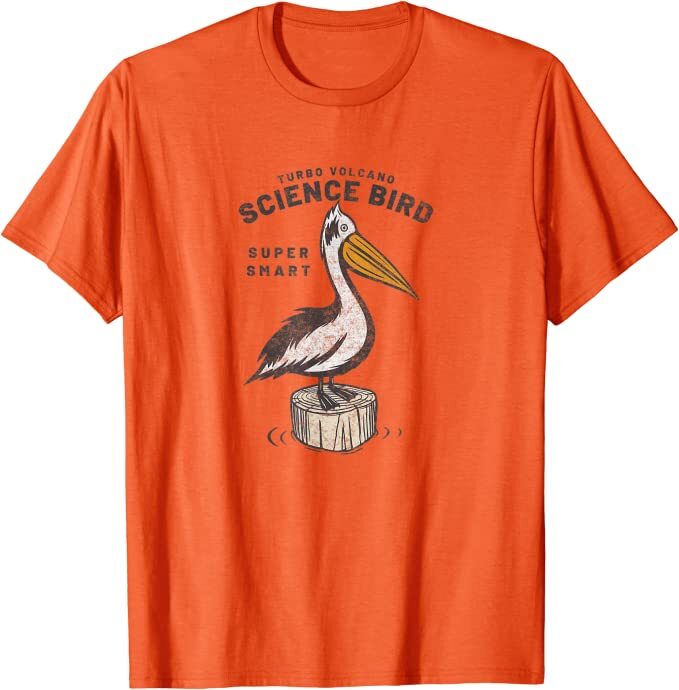 Retro Science Bird “Super Smart” by Turbo Volcano T-Shirt *NEW 10 Colors*