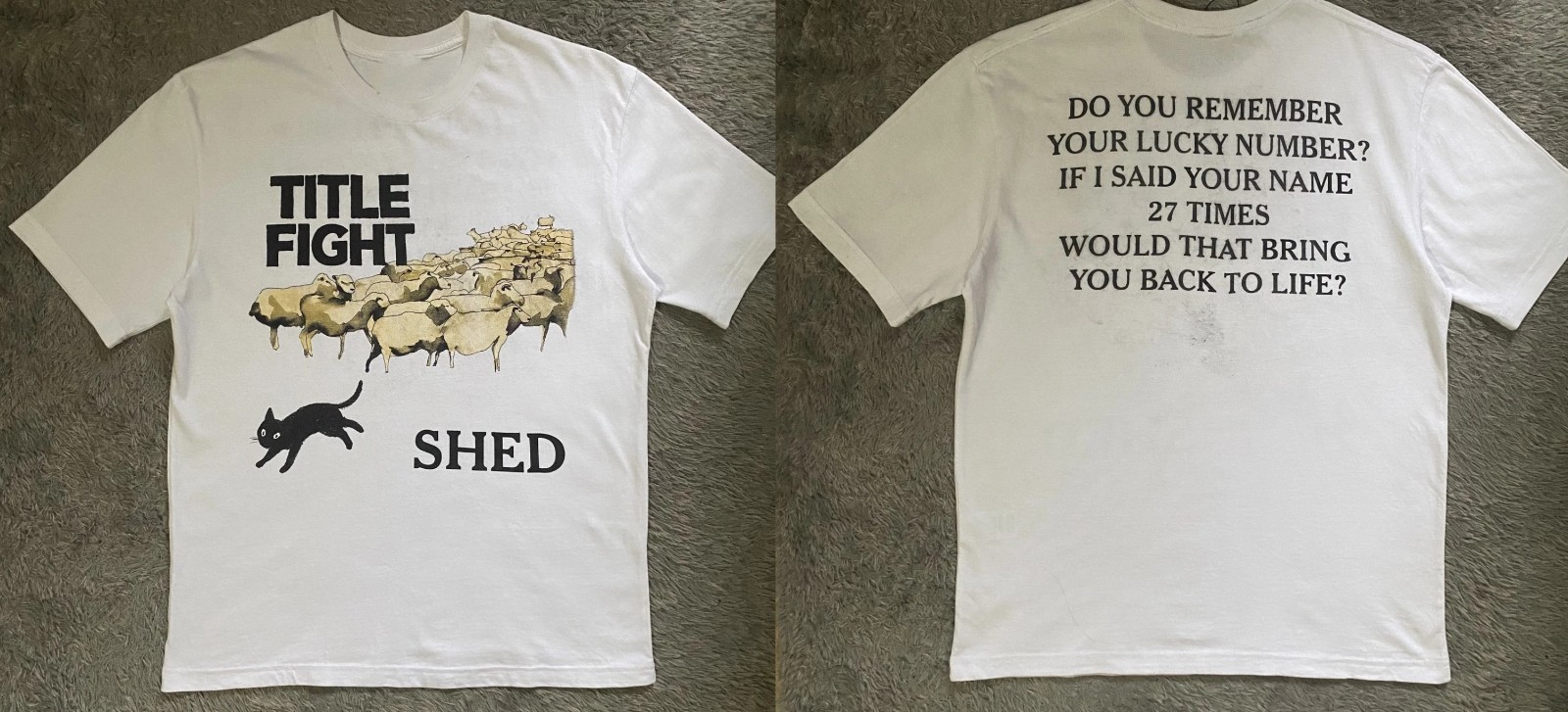 Title Fight Shed Album Hardcore Punk Emo Band Tshirt White Full Size   BL2167