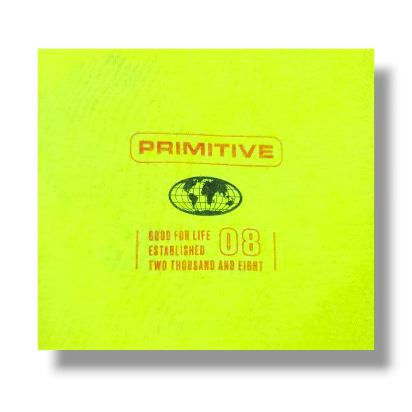 Primitive Skateboarding Short Sleeve Neon Yellow Graphic T-Shirt Men's S gallery