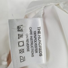 The Hundreds Drawing Lines Los Angeles White Satin Jock Baseball Jersey Sz S