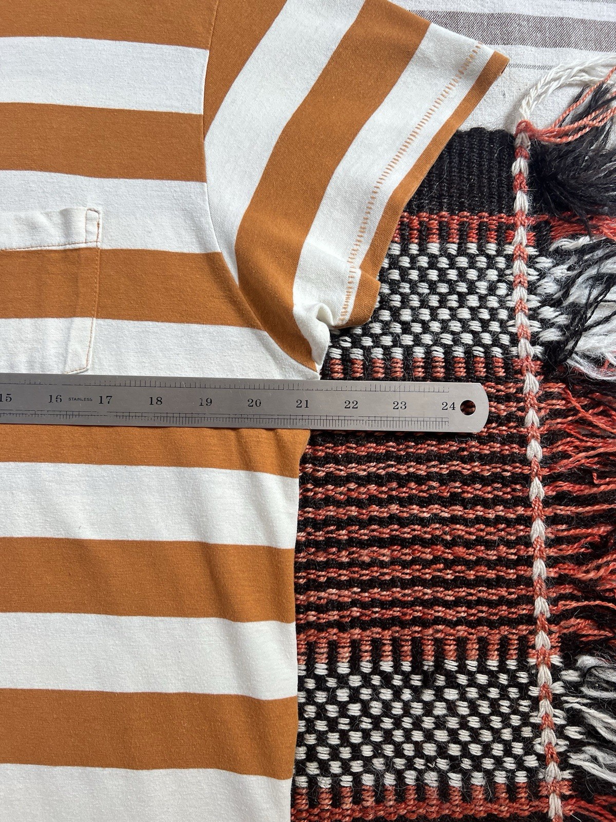 LVC T-Shirt L Breton Stripe 50s Sportswear Levi's Vintage Clothing Single Stitch gallery