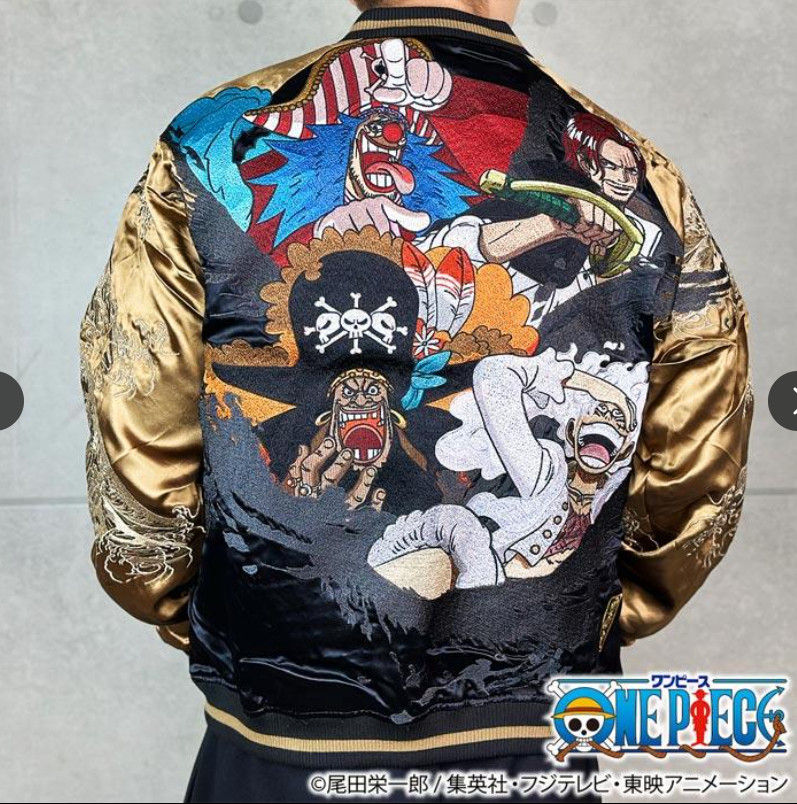 Karakuri Soul x ONE PIECE FOUR EMPERORS Sukajan LUFFY SHANKS BUGGY TEACH gallery