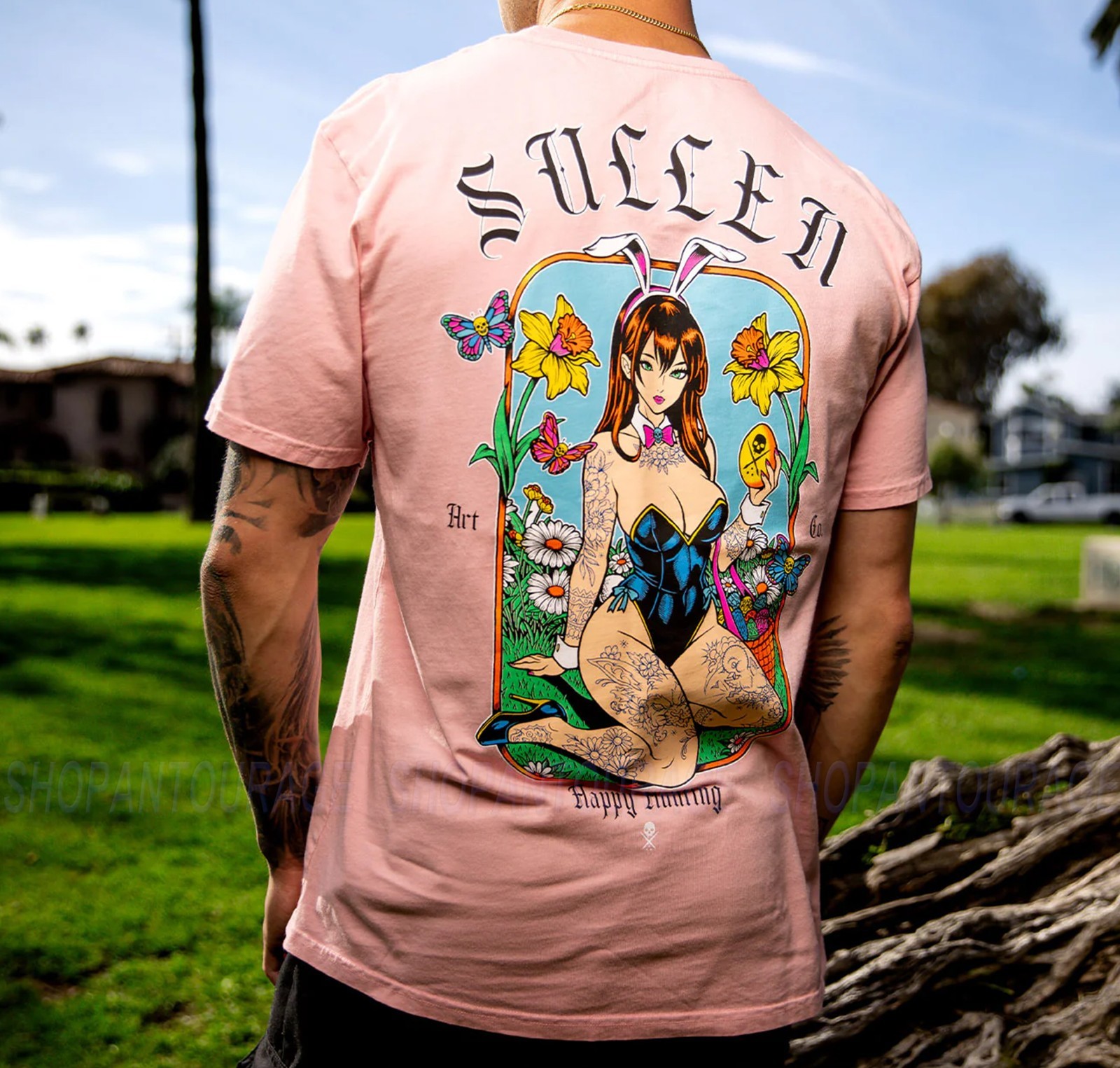 Sullen Art Collective Happy Hunting Premium SCM7300 Short Sleeve T-shirt For Men gallery