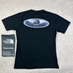 Supreme x The North Face 2021 Men’s Black A7QGW Mountains Graphic T Shirt M