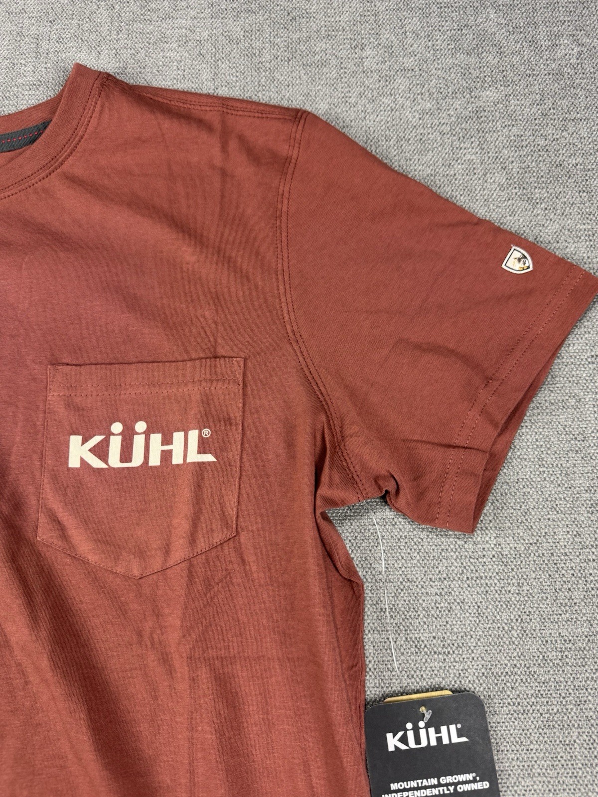 Kuhl Shirt Mens Medium Rust Organic Cotton Brown Hiking Trek New gallery