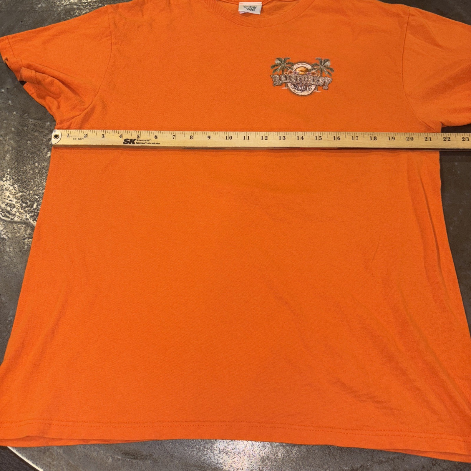 Rainforest Cafe Shirt Mens Large Orange Nashville Souvenir Graphic Tee gallery