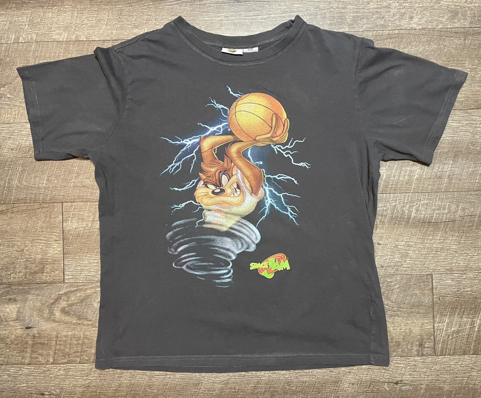 Space Jam Tune Squad Authentic Tasmanian Devil Silkscreen Printed T-Shirt gallery