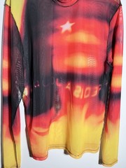 Jaded London Men’s Hatred Is a Journey Print Mesh Top Long Sleeve Streetwear