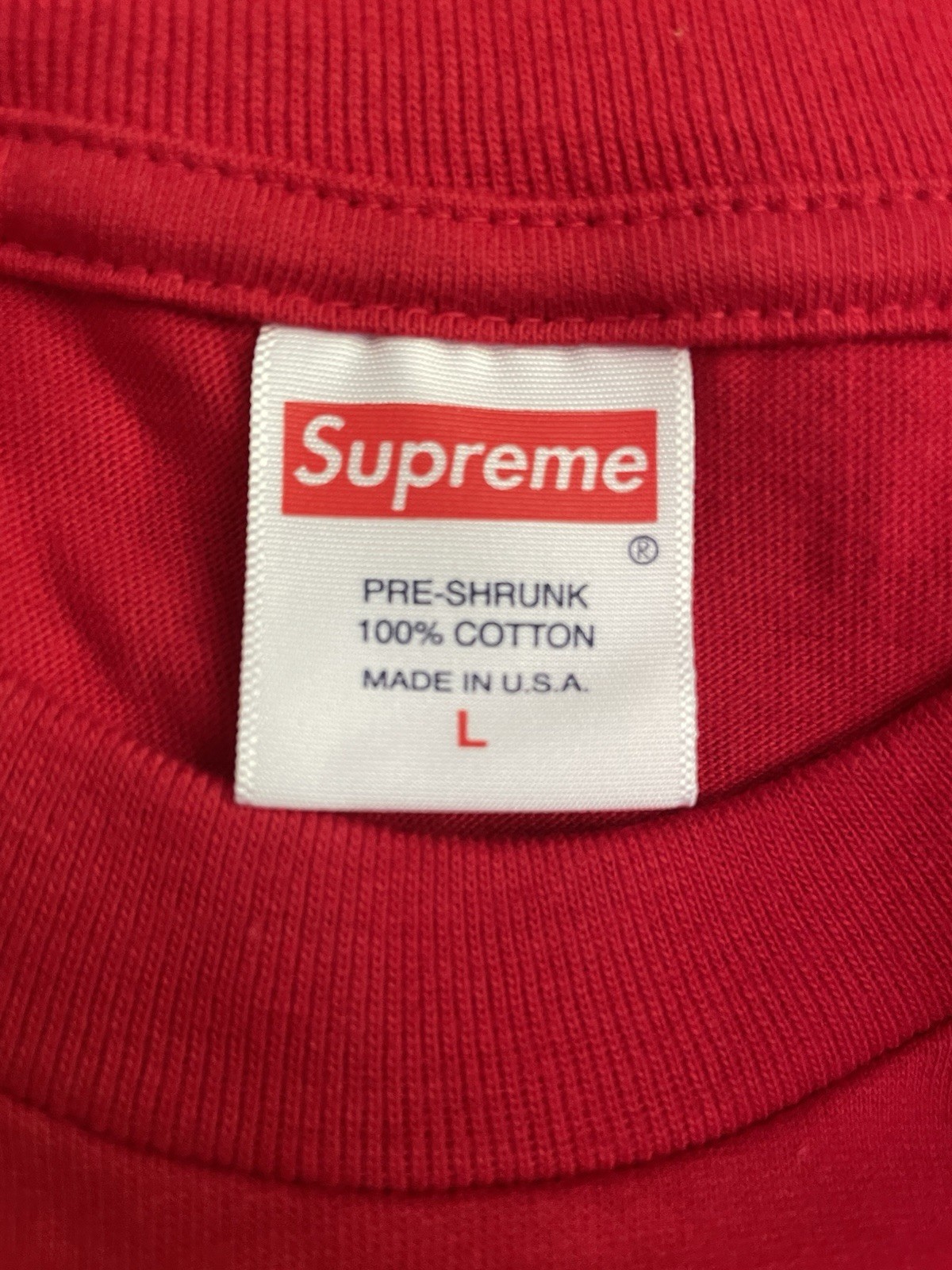 Size Large - Supreme Motion Logo Tee (Red) Brand New! gallery