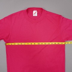 Vintage 90s JERZEES Blank Mens Medium Pink Short Sleeve 50/50 T Shirt Made USA