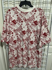Marithe Francois Girbaud VTG Shirt Skull Graffiti Red And White Large RARE NWT