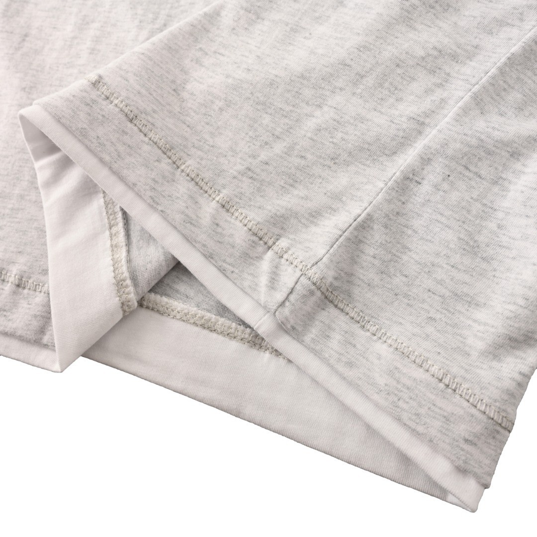 BRUNELLO CUCINELLI Embroidered Layered Short-Sleeve T-Shirt, Size M gallery