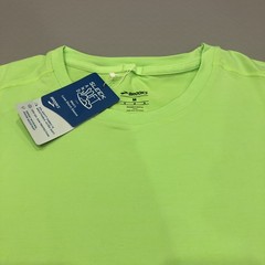 Brooks Luxe T-Shirt Mens Medium Stretch Short Sleeve Neon Limeade Running UPF