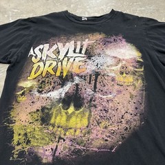 A Skylit Drive Men’s Black Skull Band T-Shirt Size M Grunge Emo Y2K