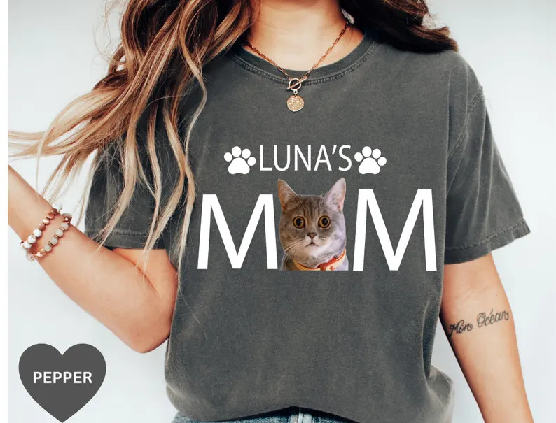 Cat Dad Custom Pet Lover Gildan Tee