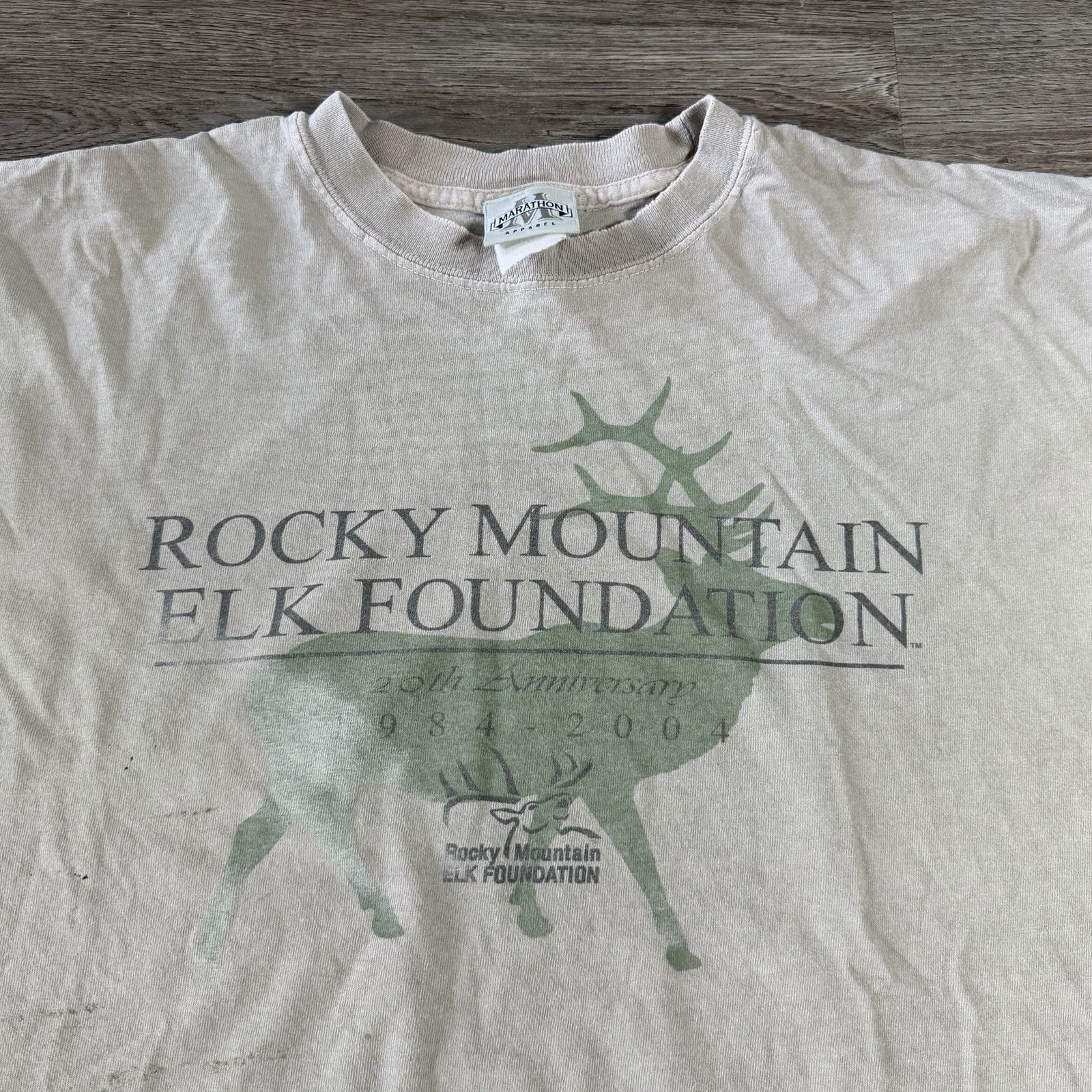Vintage Y2K Rocky Mountain Elk Foundation T Shirt Mens XL Nature Animals 20th gallery