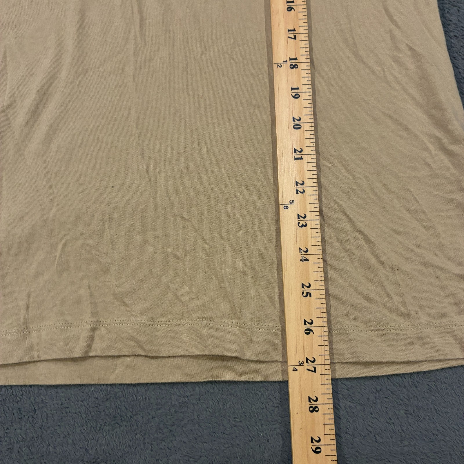 True Religion Beige Spell Out Logo Graphic Casual Streetwear T Shirt Mens Size S gallery