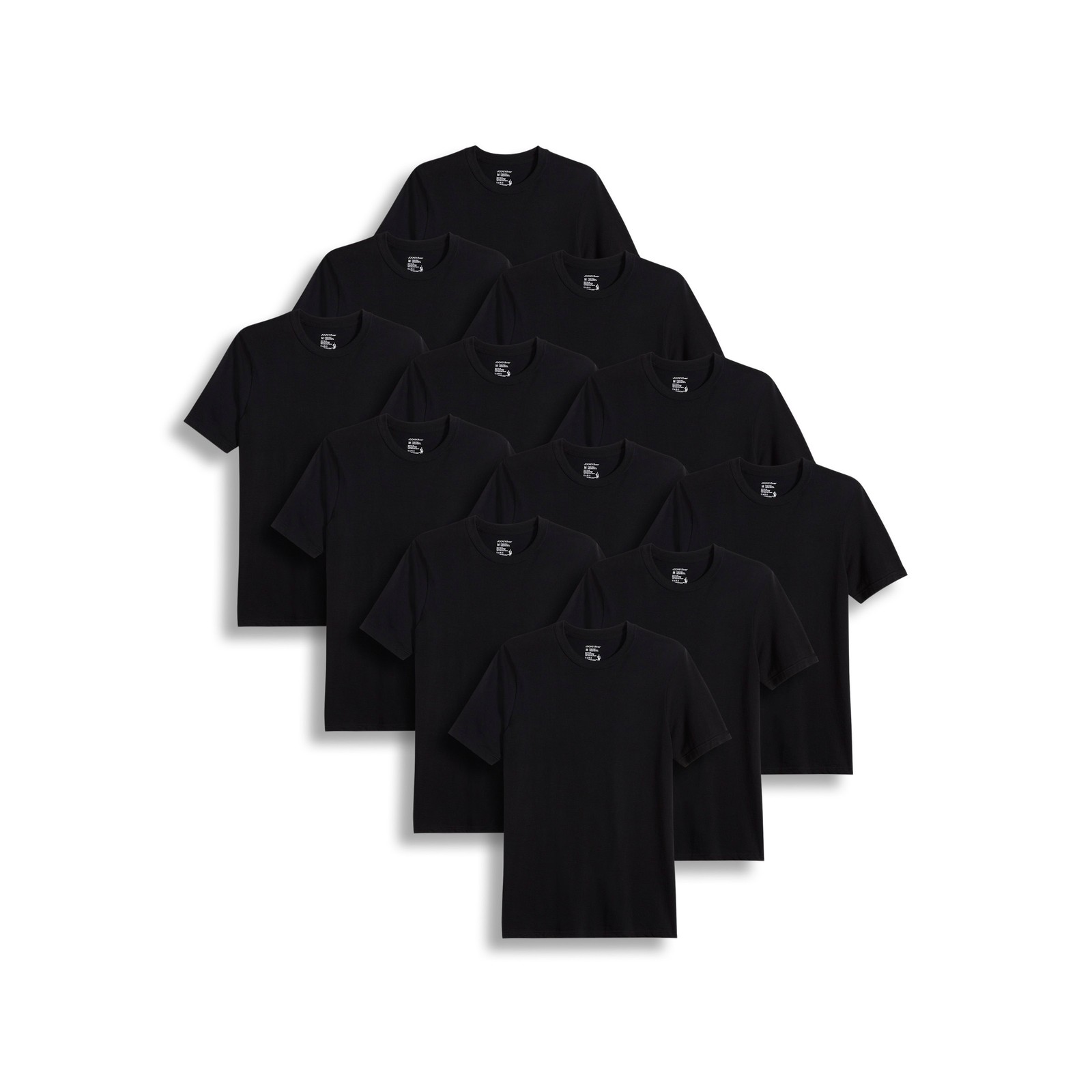 Jockey Men’s 100% Cotton Classic Crew Neck Undershirt – 12 Pack