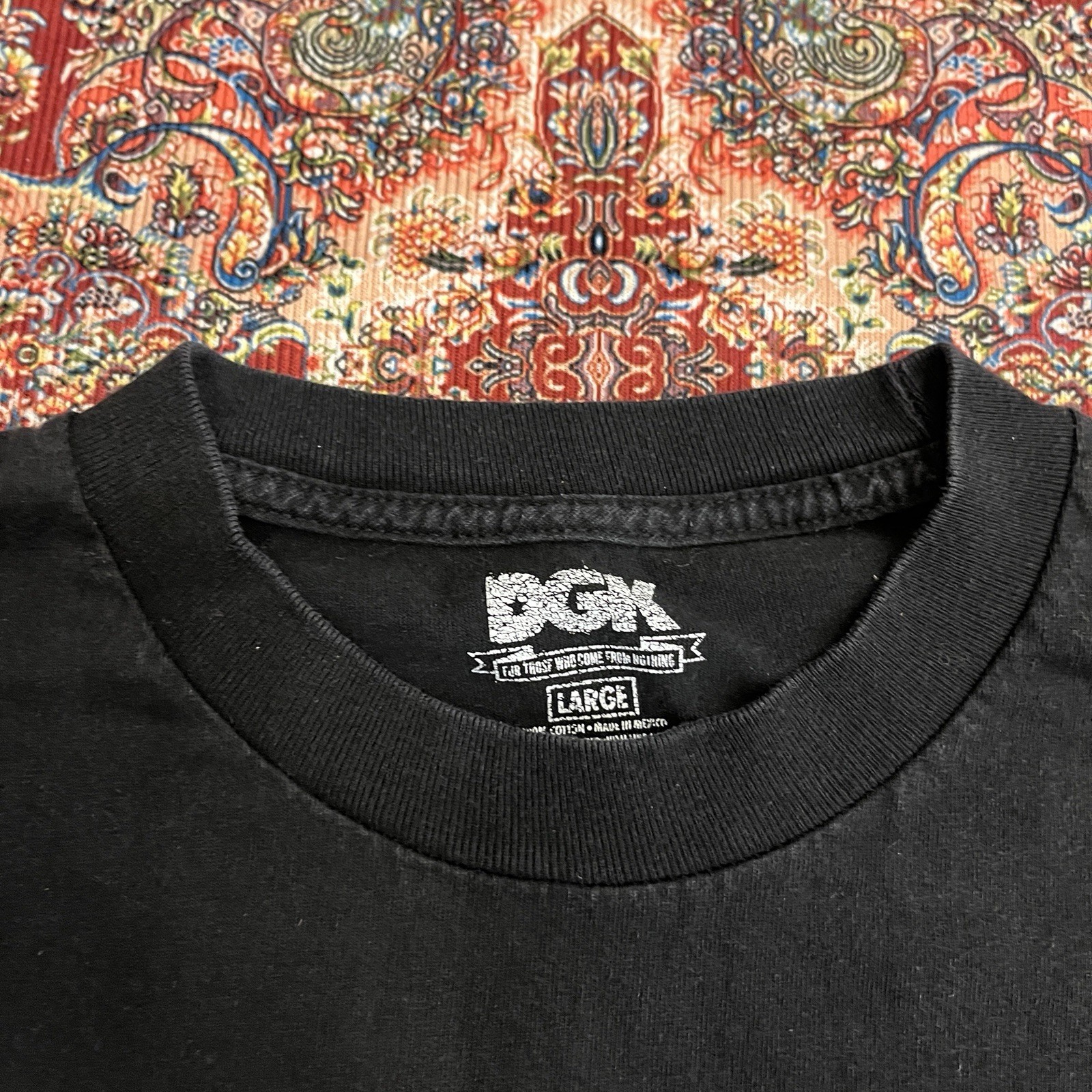 Vintage DGK Skateboards T Shirt Large Stay Focused Money Graphic Black Y2K Tee gallery