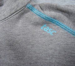 Tasc Performance Quarter Zip Pullover Mens Medium Gray Bamboo Pebble Beach Golf