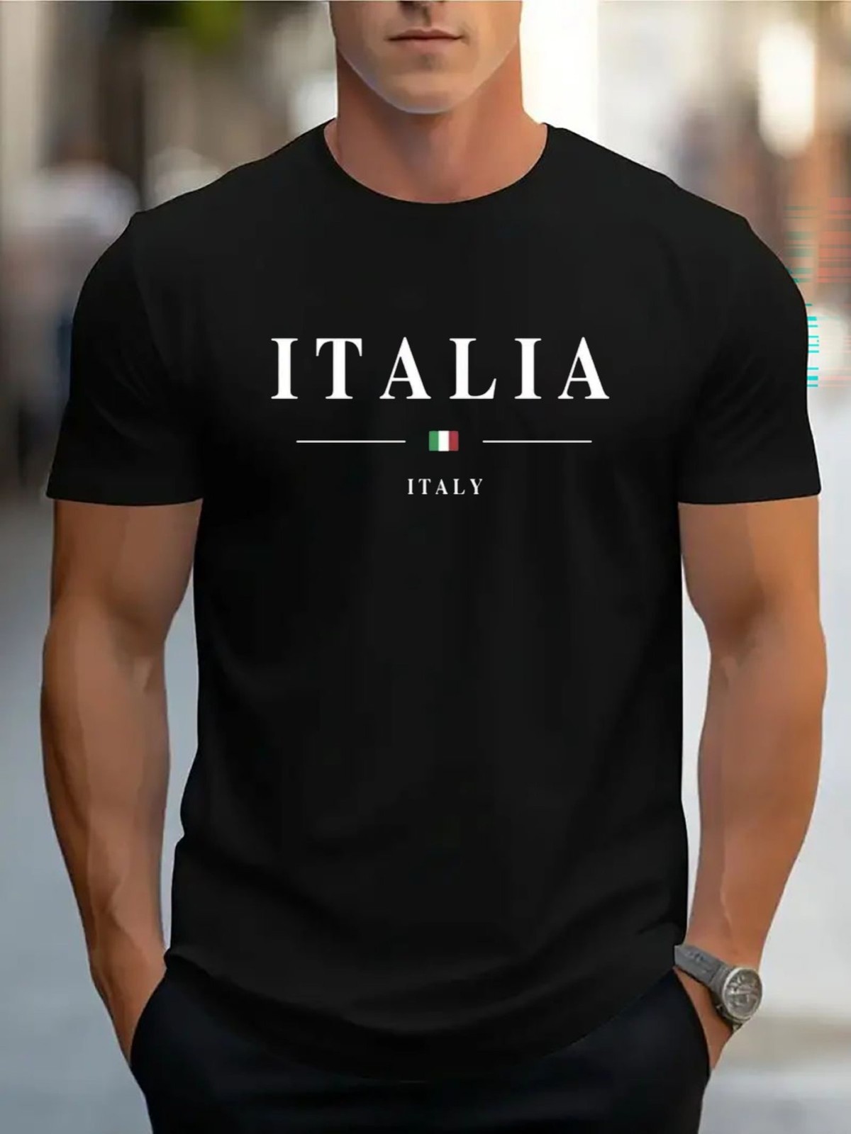 Italia Italy Flag Graphic Tee - Minimalist T-Shirt gallery