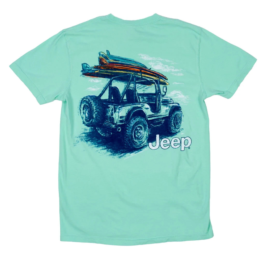 Jeep Shirt Boarding T-shirt comfort Colors T-Shirt NEW - Size S/M/XL gallery