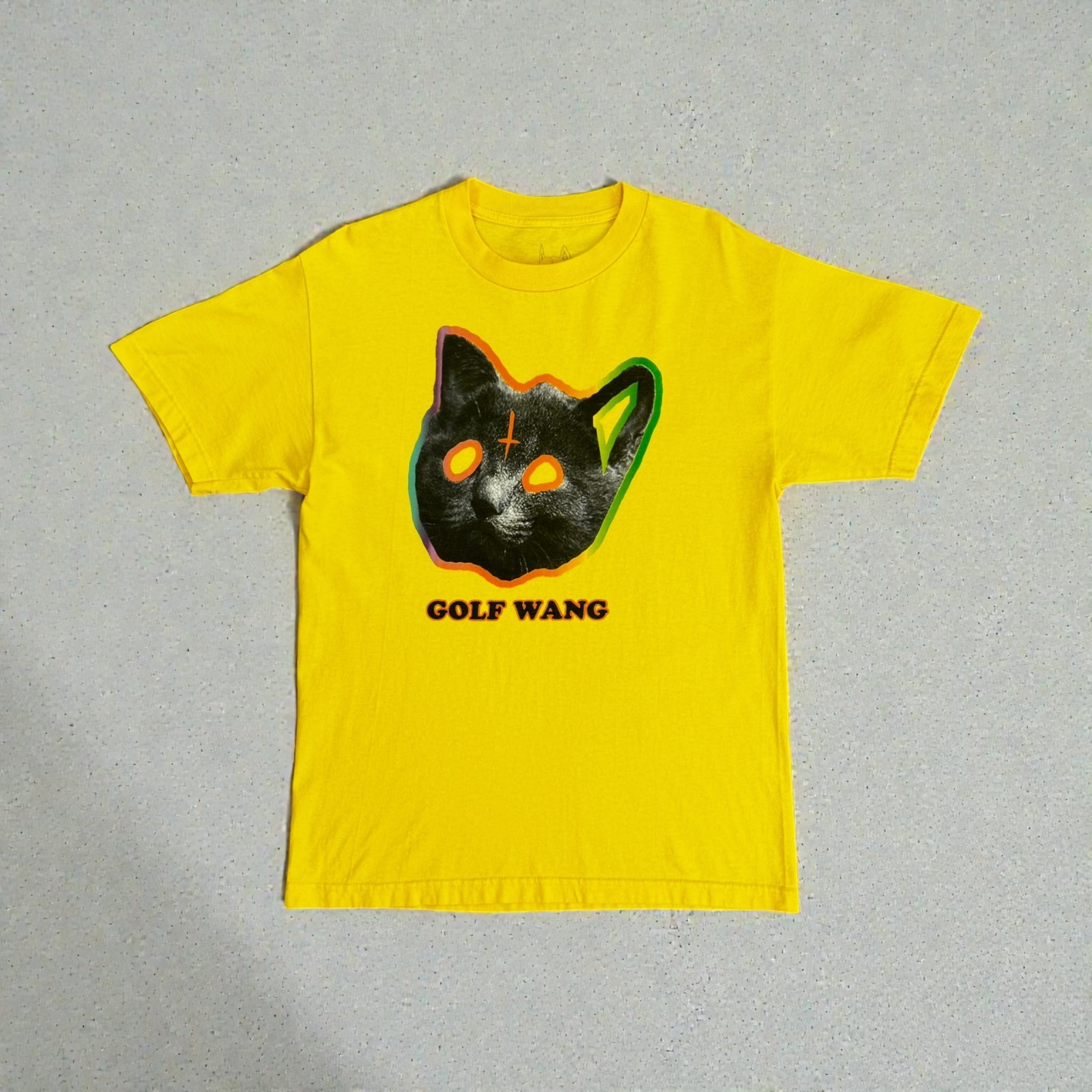 Tyler The Creator Golf Wang Y2K Men Yellow T-Shirt Size M Made in Mexico