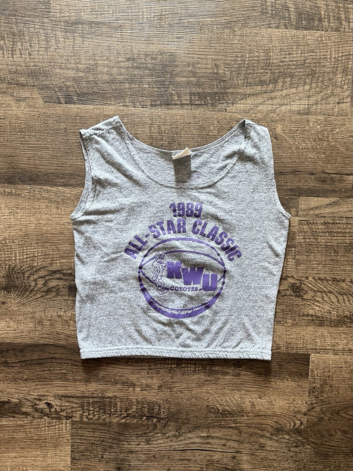 Vintage 1989 Kansas Wesleyan University All Star Game Jersey Adult XS Cropped