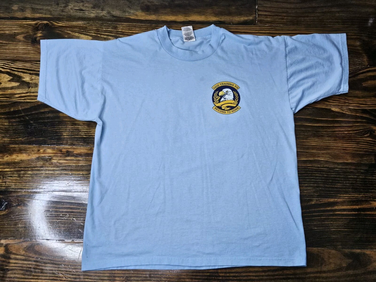 Vintage Air Force 322nd Training Second 2nd To None T Shirt XL Blue Army Eagle gallery