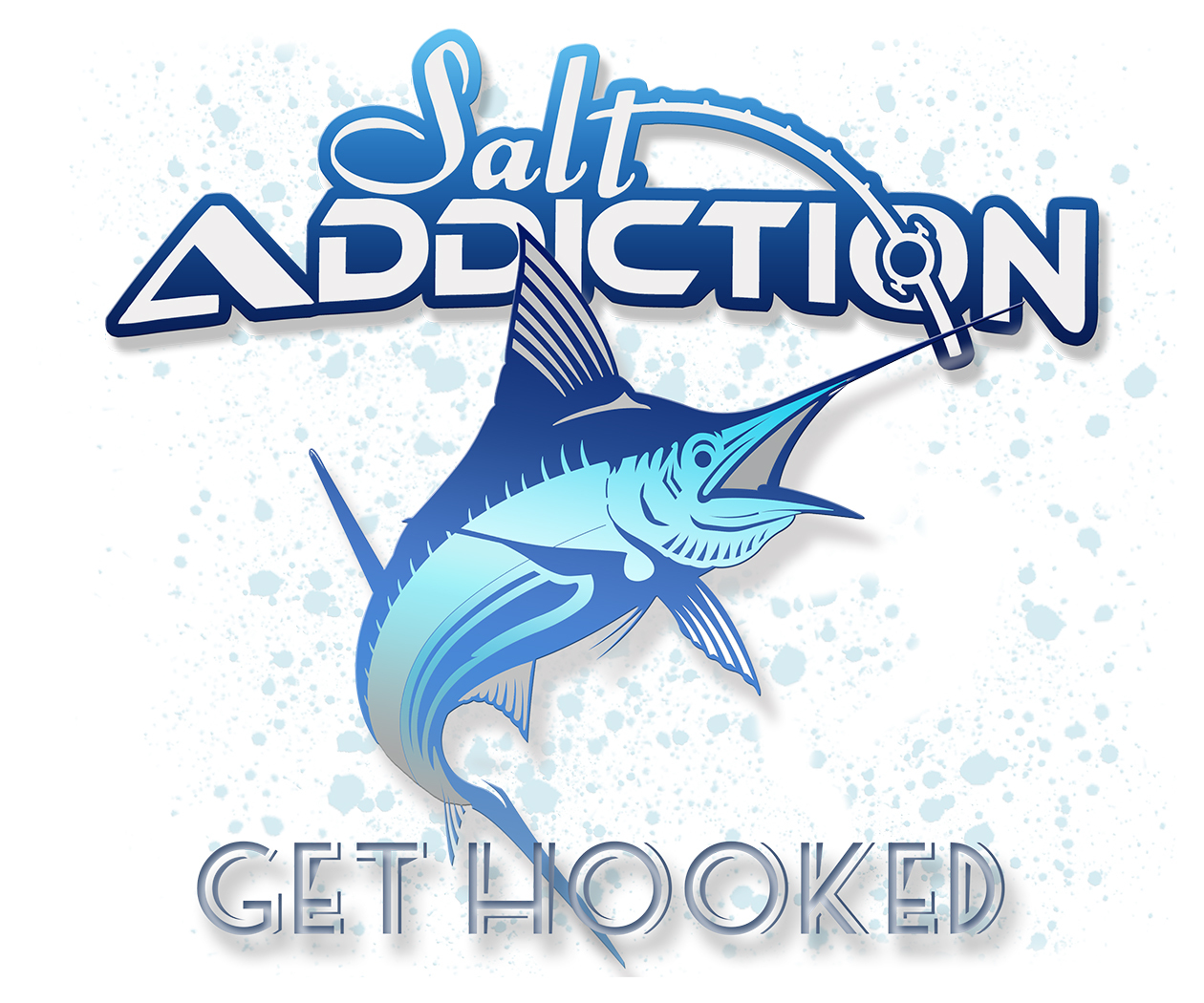 Salt Addiction Fishing t shirt,Marlin,Saltwater shirt,Ocean,Fish,reel,rod,life gallery