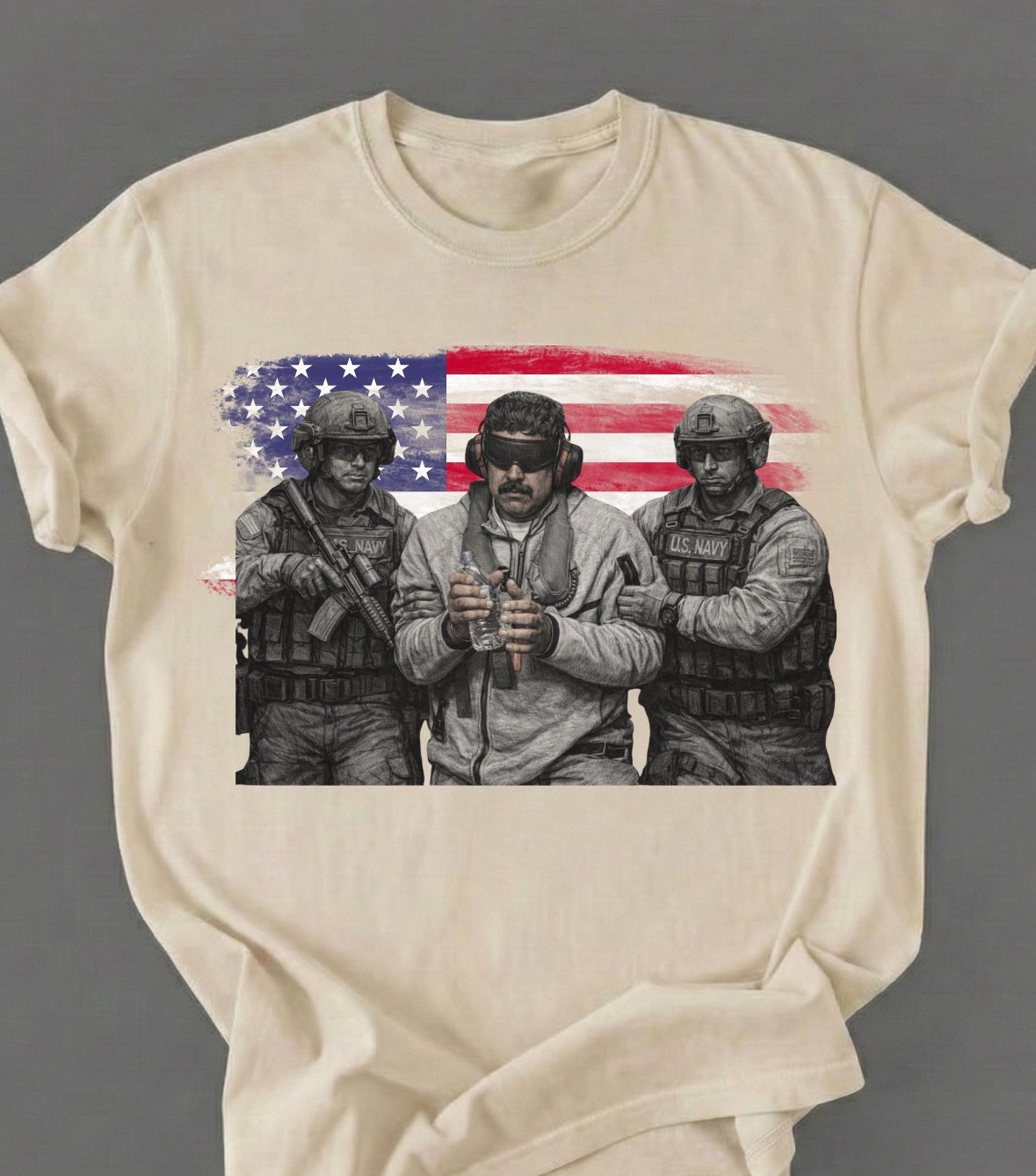 Venezuela Libre Shirt, Captured Live Maduro Graphic Crewneck, Venezuelan Freedom gallery