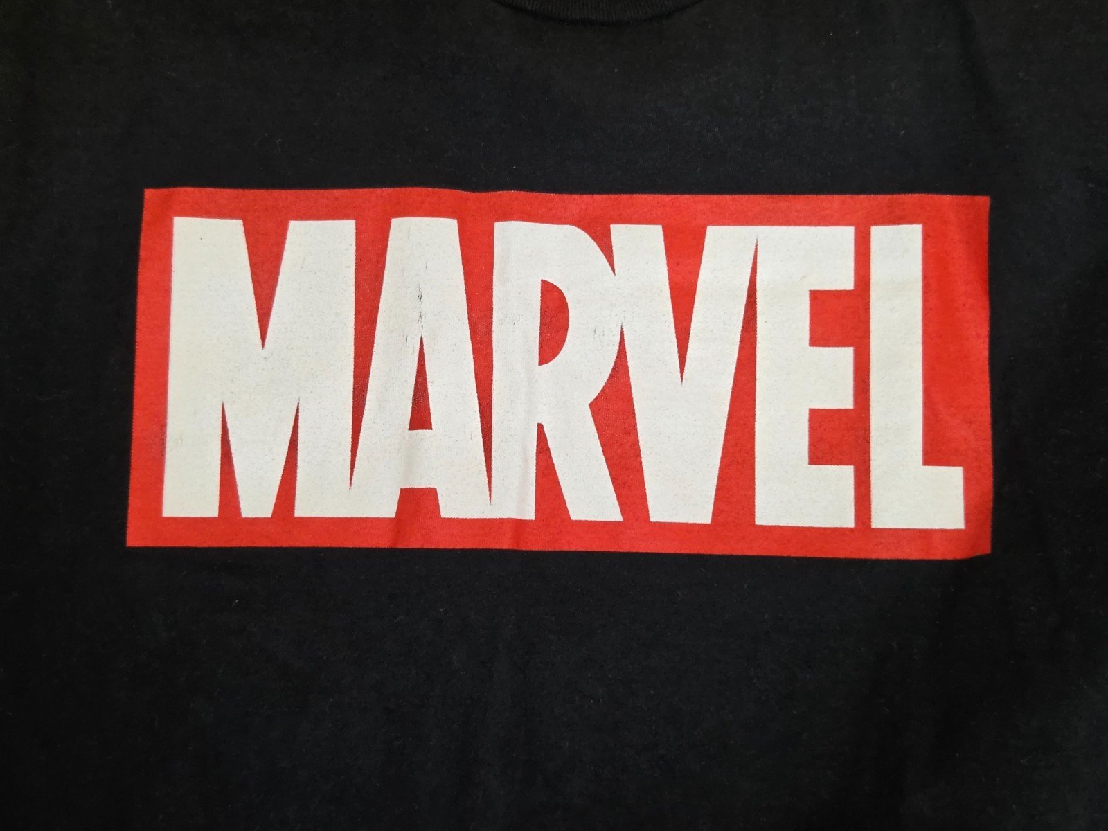 Marvel Comics T-Shirt Men Large Black Red Box Logo Graphic Tee Short Sleeve gallery